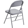 image:imageFlash Furniture HERCULES Series Triple Braced amp Double Hinged Red Metal Folding ChairGrey