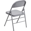 image:imageFlash Furniture HERCULES Series Triple Braced amp Double Hinged Red Metal Folding ChairGrey
