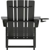 image:imageFlash Furniture Halifax Adirondack Chair with Cup Holder Weather Resistant Poly Resin Adirondack Chair RedBlack