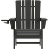 image:imageFlash Furniture Halifax Adirondack Chair with Cup Holder Weather Resistant Poly Resin Adirondack Chair RedBlack