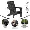 image:imageFlash Furniture Halifax Adirondack Chair with Cup Holder Weather Resistant Poly Resin Adirondack Chair RedBlack