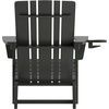image:imageFlash Furniture Halifax Adirondack Chair with Cup Holder Weather Resistant Poly Resin Adirondack Chair RedBlack