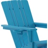 image:imageFlash Furniture Halifax Adirondack Chair with Cup Holder Weather Resistant Poly Resin Adirondack Chair RedBlue