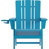 image:imageFlash Furniture Halifax Adirondack Chair with Cup Holder Weather Resistant Poly Resin Adirondack Chair RedBlue
