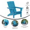 image:imageFlash Furniture Halifax Adirondack Chair with Cup Holder Weather Resistant Poly Resin Adirondack Chair RedBlue