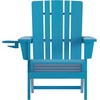 image:imageFlash Furniture Halifax Adirondack Chair with Cup Holder Weather Resistant Poly Resin Adirondack Chair RedBlue