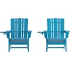 image:imageFlash Furniture Halifax Adirondack Chair with Cup Holder Weather Resistant Poly Resin Adirondack Chair RedBlue