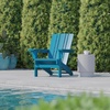 image:imageFlash Furniture Halifax Adirondack Chair with Cup Holder Weather Resistant Poly Resin Adirondack Chair RedBlue