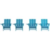 image:imageFlash Furniture Halifax Adirondack Chair with Cup Holder Weather Resistant Poly Resin Adirondack Chair RedBlue