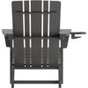 image:imageFlash Furniture Halifax Adirondack Chair with Cup Holder Weather Resistant Poly Resin Adirondack Chair RedGrey