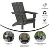 image:imageFlash Furniture Halifax Adirondack Chair with Cup Holder Weather Resistant Poly Resin Adirondack Chair RedGrey
