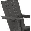 image:imageFlash Furniture Halifax Adirondack Chair with Cup Holder Weather Resistant Poly Resin Adirondack Chair RedGrey
