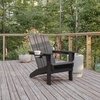 image:imageFlash Furniture Halifax Adirondack Chair with Cup Holder Weather Resistant Poly Resin Adirondack Chair RedGrey