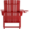 image:imageFlash Furniture Halifax Adirondack Chair with Cup Holder Weather Resistant Poly Resin Adirondack Chair RedRed