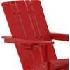 image:imageFlash Furniture Halifax Adirondack Chair with Cup Holder Weather Resistant Poly Resin Adirondack Chair RedRed