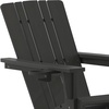 image:imageFlash Furniture Halifax Adirondack Rocking Chair with Cup Holder Weather Resistant Poly Resin Adirondack Rocking Chair BlueBlack