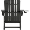 image:imageFlash Furniture Halifax Adirondack Rocking Chair with Cup Holder Weather Resistant Poly Resin Adirondack Rocking Chair BlueBlack