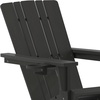 image:imageFlash Furniture Halifax Adirondack Rocking Chair with Cup Holder Weather Resistant Poly Resin Adirondack Rocking Chair BlueBlack