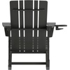 image:imageFlash Furniture Halifax Adirondack Rocking Chair with Cup Holder Weather Resistant Poly Resin Adirondack Rocking Chair BlueBlack