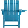 image:imageFlash Furniture Halifax Adirondack Rocking Chair with Cup Holder Weather Resistant Poly Resin Adirondack Rocking Chair BlueBlue