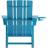 image:imageFlash Furniture Halifax Adirondack Rocking Chair with Cup Holder Weather Resistant Poly Resin Adirondack Rocking Chair BlueBlue