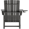 image:imageFlash Furniture Halifax Adirondack Rocking Chair with Cup Holder Weather Resistant Poly Resin Adirondack Rocking Chair BlueGrey