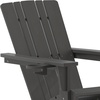 image:imageFlash Furniture Halifax Adirondack Rocking Chair with Cup Holder Weather Resistant Poly Resin Adirondack Rocking Chair BlueGrey