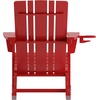 image:imageFlash Furniture Halifax Adirondack Rocking Chair with Cup Holder Weather Resistant Poly Resin Adirondack Rocking Chair BlueRed