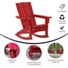 image:imageFlash Furniture Halifax Adirondack Rocking Chair with Cup Holder Weather Resistant Poly Resin Adirondack Rocking Chair BlueRed