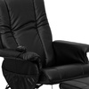 image:imageFlash Furniture Hall Massaging Heat Controlled Adjustable Recliner and Ottoman with Wrapped Base in Black LeatherSoftBlack