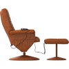 image:imageFlash Furniture Hall Massaging Heat Controlled Adjustable Recliner and Ottoman with Wrapped Base in Black LeatherSoftBrown