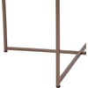 image:imageFlash Furniture Hampstead Collection Coffee Table  Modern White Finish Coffee Table  Crisscross Brushed Gold Frame