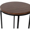 image:imageFlash Furniture Hampstead Collection End Table  Modern Walnut Finish End Table  Crisscross Matte Black FrameWalnut TopMatte Black Frame