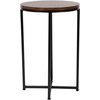image:imageFlash Furniture Hampstead Collection End Table  Modern Walnut Finish End Table  Crisscross Matte Black FrameWalnut TopMatte Black Frame