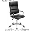 image:imageFlash Furniture Hansel High Back Black LeatherSoft Contemporary Panel Executive Swivel Office ChairBlack