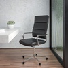 image:imageFlash Furniture Hansel High Back Black LeatherSoft Contemporary Panel Executive Swivel Office ChairBlack