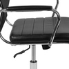 image:imageFlash Furniture Hansel High Back Black LeatherSoft Contemporary Panel Executive Swivel Office ChairBlack