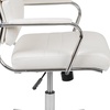 image:imageFlash Furniture Hansel High Back Black LeatherSoft Contemporary Panel Executive Swivel Office ChairWhite