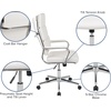 image:imageFlash Furniture Hansel High Back Black LeatherSoft Contemporary Panel Executive Swivel Office ChairWhite