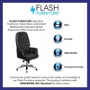 image:imageFlash Furniture Hansel High Back Traditional Tufted White LeatherSoft Multifunction Executive Swivel Ergonomic Office Chair with ArmsBlack