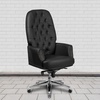 image:imageFlash Furniture Hansel High Back Traditional Tufted White LeatherSoft Multifunction Executive Swivel Ergonomic Office Chair with ArmsBlack