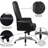 image:imageFlash Furniture Hansel High Back Traditional Tufted White LeatherSoft Multifunction Executive Swivel Ergonomic Office Chair with ArmsBlack