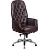 image:imageFlash Furniture Hansel High Back Traditional Tufted White LeatherSoft Multifunction Executive Swivel Ergonomic Office Chair with ArmsBurgundy