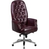 image:imageFlash Furniture Hansel High Back Traditional Tufted White LeatherSoft Multifunction Executive Swivel Ergonomic Office Chair with ArmsBurgundy
