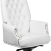 image:imageFlash Furniture Hansel High Back Traditional Tufted White LeatherSoft Multifunction Executive Swivel Ergonomic Office Chair with ArmsWhite