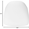 image:imageFlash Furniture Hard Gold Vinyl Chiavari Chair CushionWhite Fabric