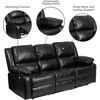 image:imageFlash Furniture Harmony Series Black LeatherSoft Loveseat with Two BuiltIn ReclinersBlack Leathersoft