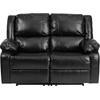 image:imageFlash Furniture Harmony Series Black LeatherSoft Loveseat with Two BuiltIn ReclinersBlack Leathersoft