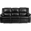 image:imageFlash Furniture Harmony Series Black LeatherSoft Loveseat with Two BuiltIn ReclinersBlack Leathersoft