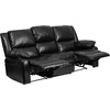 image:imageFlash Furniture Harmony Series Black LeatherSoft Loveseat with Two BuiltIn ReclinersBlack Leathersoft